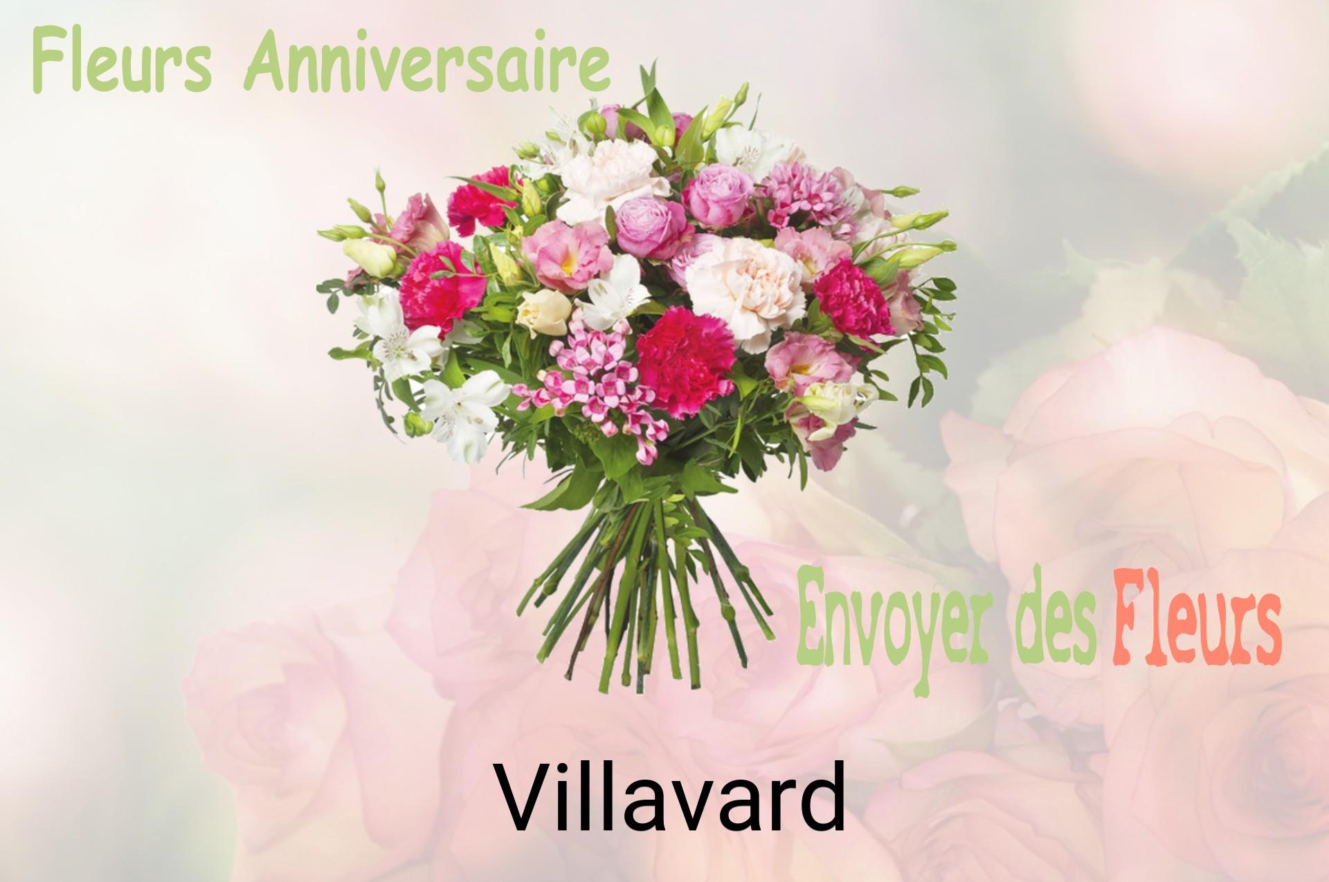 Bouquet de fleurs d’anniversaire livré à Villavard